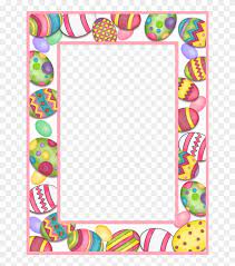 Santa and his sleigh plus happy snowmen. Stationary Easter Picture Frames Borders For Paper Easter Border Clipart 4584135 Pikpng