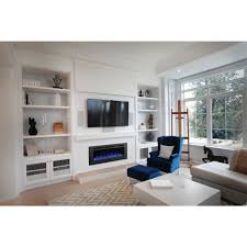 And is as simple to install as with hanging a piece of art on your wall. Napoleon Allure Phantom 50 In Wall Mount Electric Fireplace With Mesh Screen Nefl50fh Mt The Home Depot