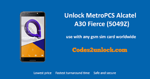 Aug 15, 2018 · the unlocking of metropcs alcatel 7 doesn't require an unlock code. How To Unlock Metropcs Alcatel A30 Fierce 5049z Easily Codes2unlock Blog