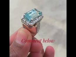 12 Carats Natural Aquamarine Gemstone Ladies Ring With 925 Sterling Silver For Sale Youtube Women Rings Aquamarine Gemstone Gemstones