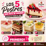 Postres que más se venden en el mundo Sólo * ingredientes de www.facebook.com