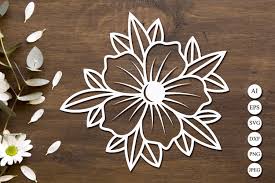 Download Flower Silhouette Cut File Graphic By Anastasiyaartdesign Creative Fabrica PSD Mockup Templates