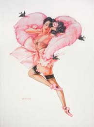 Dita von teese style burlesque dita von tease corset pin up old hollywood glamour mode vintage vintage fashion style inspiration. Deberardinis Olivia Sweetheart Dita Von Teese Playboy Pin Up Illustration 2009 Mutualart