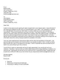 Cover Letter For Hairstylist Cover Letter For Resume Job Application Cover Letter Sample Resume Cover Letter