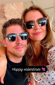Denny Hamlin with his Valentine, Jordan Fish! ❤️🏁