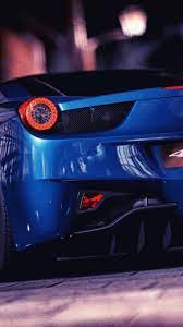 Iphone X Screensaver Blue Car Iphone Wallpaper Awesome Ferrari Italia 458 Blue Car 4k Wallpaper Hd Car Wallpaper For Mobile Car Iphone Wallpaper Car Wallpapers
