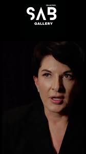 Marina Abramovic advises young artists to push their boundaries and embrace  discomfort when creating, without fearing to venture beyond their familiar  territory., #sabgallerycollection #art ...