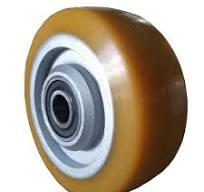 Custom Nylon Polyurethane Forklift Truck Front Back Wheel PU on Cast Iorn  Roller with Steel Sleeve
