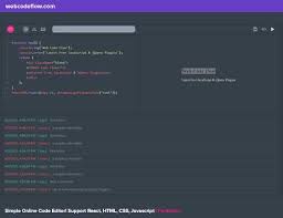 Once you've downloaded a template, you're free to do whatever you want with it. Simple Online Code Editor Support React Html Css Javascript Peneditor Web Code Flow