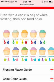 Mixing Food Colours Chart Betty Crocker Conversion Chart