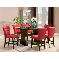 Merax wooden dining table set retro style kitchen table set 5 piece table set for 4, table and 4 chairs home kitchen furniture dinette set. Red Kitchen Dining Room Sets You Ll Love In 2021 Wayfair