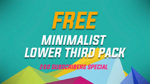 Social Media Lower Thirds Free Download Free After Effect Template After Effects Template Minimal Lower Thirds Free