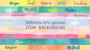 Editable Multicolor Life Quotes Digital Zoom Background Etsy Zoom Background Fun Zoom Background Life Quotes