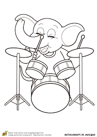 Pas vraiment difficiles à colorier, il te faudra juste un peu de patience, car cela te fait 6 instruments de musique à. Dessin A Colorier D Un Instrument De Musique La Batterie