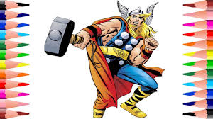 Thor coloring pages turn on the printer and click on the design of the thor. Painting Thor Coloring Pages Coloring For Kids The Avengers Coloring Book For Toddlers Youtube