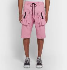Nike Nikelab Acg Deploy Cargo Stretch Cotton Shorts Men Pink Nikelab