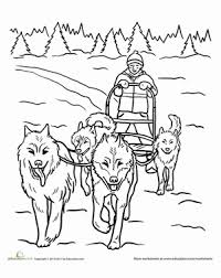 The christmas sleds are beautiful decorated sledges, often laden with presents and gifts. Dog Sled Worksheet Education Com