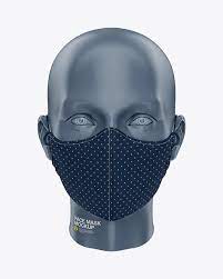 Download Face Mask Mockup In Apparel Mockups On Yellow Images Object Mockups