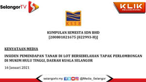 Kumpulan semesta sdn bhd is an enterprise based in malaysia. Insiden Tanah Mendap Kssb Tutup Tapak Operasi Perlombongan Selangortv