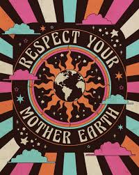 Respect Mother Earth Art Print Hippie Wallpaper Hippie Art Mother Earth Art