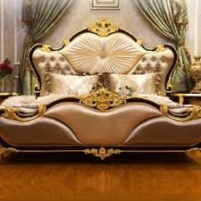 Source Luxury Classic King Size Wood Mdf Royal French Style Barocco Bedroom Furniture Set On M Aliba Luxury Bedroom Furniture Luxurious Bedrooms Wooden Bedroom