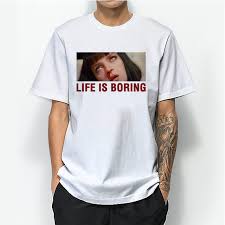 Premium quality products with best printing in the market. Life Is Boring Pulp Fiction Nosebleeds T Shirt Trendstees Com