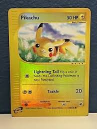 You'll find this awesome card in the pokémon tcg: Pikachu Pokemon Tcg Expedition Base Set Individual Collectible Card Game Cards For Sale Ebay