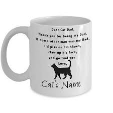 Fulfilment by amazon (fba) is a service amazon offers sellers that lets them store their products in amazon's warehouses, and amazon directly does the picking, packing, shipping and customer service on these items. Amazon Com Personalized Dear Cat Dad Mug Gift For Cat Dads Coffee Mug 11oz Coffee Mug Kitchen Dining