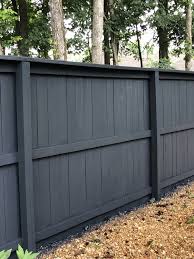 ) featuring their top ten grey paints. Dark Gray Fence Modern Design Backyard Fences Fence Modern Patio Fence