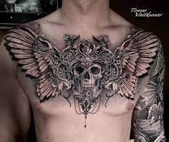 Tattoo Skulltattoo Besttattoos Nicetattoo Tomasvaitkunas Tomasvaitkunas Chest Piece Tattoos Skull Finger Tattoos Neck Tattoo For Guys