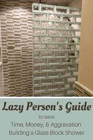 This shower is built entirely with 4×8 glass blocks. How To Design And Build A Glass Block Shower Wall And Base System Without A Lot Of Effort