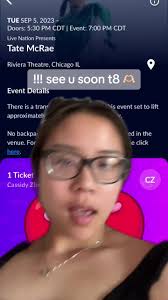 im going solo so if ur going to see @t8 in chicago lets be friends !!  #tatemcrae