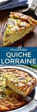 Crustless Quiche Lorraine Recipe In 2020 Recipes Easter Brunch Food Quiche Lorraine