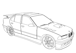 Keep your kids busy doing something fun and creative by printing out free coloring pages. Drawing Sports Car Tuning 146946 Transportation Printable Coloring Pages