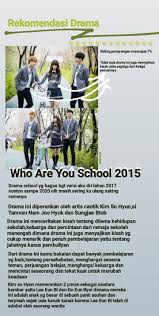 Who Are You School 2015 Di 2020 Drama Fakta Lucu Film