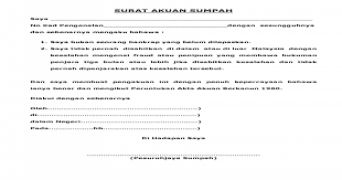 Biasanya, surat rekomendasi ini digunakan untuk. Brg Surat Akuan Sumpah Pdf Document