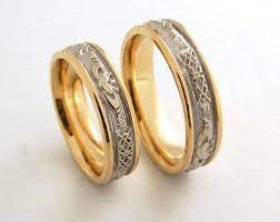 Love This Matching Celtic Wedding Band Set Too Not Sure Which Ones We Ll Get Yet Indian Wedding Rings Gothic Wedding Rings Elegant Wedding Rings
