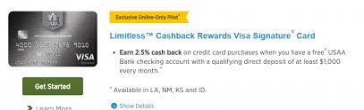 Usaa credit cards provide an impressive slate of benefits, especially considering that all of the usaa credit cards currently available don't charge any annual fees. Usaa Limitless 2 5 Cashback Everywhere Card Now Available In La Nm Ks And Id Doctor Of Credit