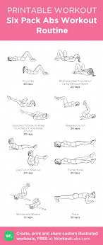 Six Pack Abs Workout Routine My Visual Workout Created At
