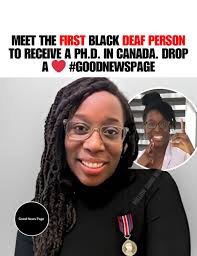 In 2020, Jenelle Rouse made history as the first Black deaf person in  Canada to earn a Ph.D. from the University of Western Ontario. An educator,  researcher, and dance artist, she has