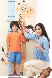 child growth chart measuring height and weight of kid