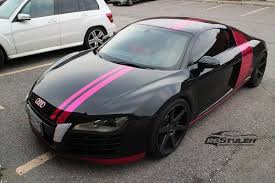 Black And Pink Car Paint Black And Pink Chrome Accents Car Stripes Car Wrap Car