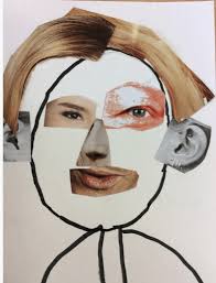 Picasso inspired portrait: Magazine Mash-up