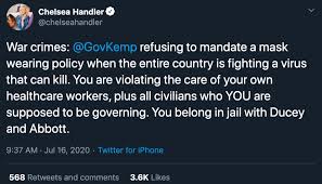 Chelsea handler is not paying a penny for any of 50 cent's thoughts. Chelsea Handler S War Crimes Hypocrisy Is Suspiciously Trumpian