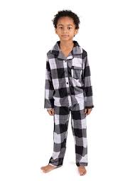Black And White Christmas Pajamas Kids Button Down Pajamas Boys Girls 2 Piece Christmas Pajama Set Size 2 14 Years Black White C518igisq54 Boys Pajamas Pajama Set Christmas Pajama Set