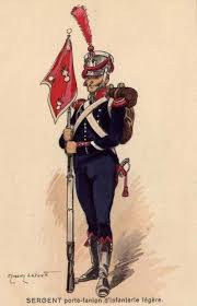 Porte Fanion French Flag Napoleonic Wars Napoleon