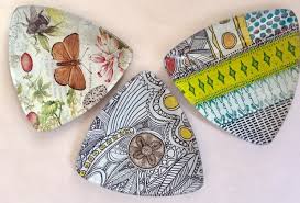 The size will depend on the size of the greeting card. Glass Decoupage Workshop Upcycle A Plate Obby