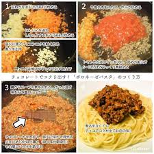 コクを出したい煮込み系料理はチョコレートを隠し味に溶かすと短い煮込み時間で も深みが出て時短 仕上がったら火を止めて少し置くと味が馴染んでまるくなる この自家製ボロネーゼはオムライスにかけても超絶うまいよ 料理 レシピ レシピ 料理