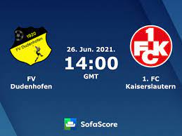 Round of 32, 2nd leg. Fv Dudenhofen Vs 1 Fc Kaiserslautern Live Score H2h And Lineups Sofascore