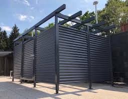 Unser Mulltonnenhaus Bekommst Du Nicht Nur Als Ausfuhrung Mit Einem Trapezblech Dach Sondern Wie Hier Zu Sehen Auch Als P Mulltonnenhaus Pergola Plane Pergola